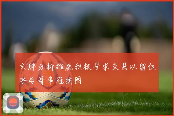 文胖分析雄鹿积极寻求交易以留住字母哥争冠拼图